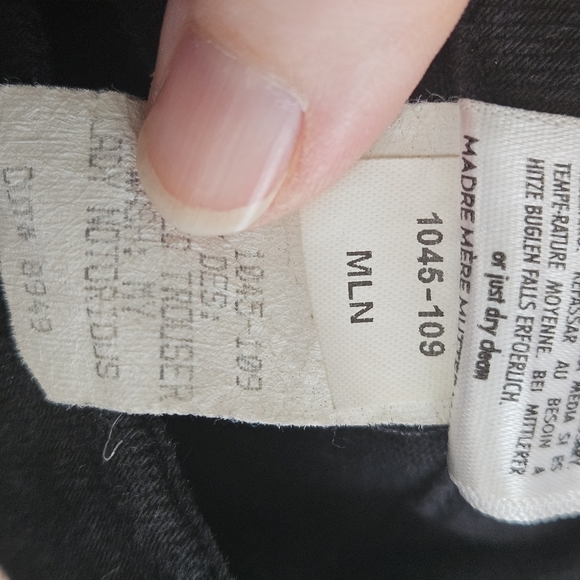 Mother Lady Notorius Black Zipper Pants  Size 32 - Picture 10 of 10